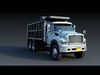 International workstar 7600 Dump Truck Low-poly 3D model_1