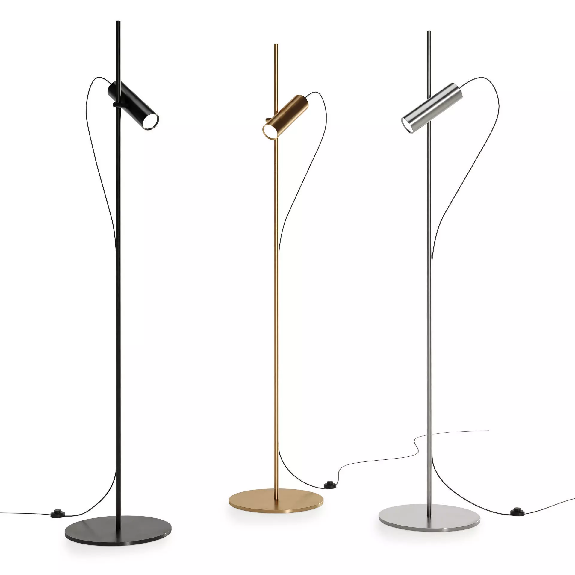 Dots spotlight 3D model_0