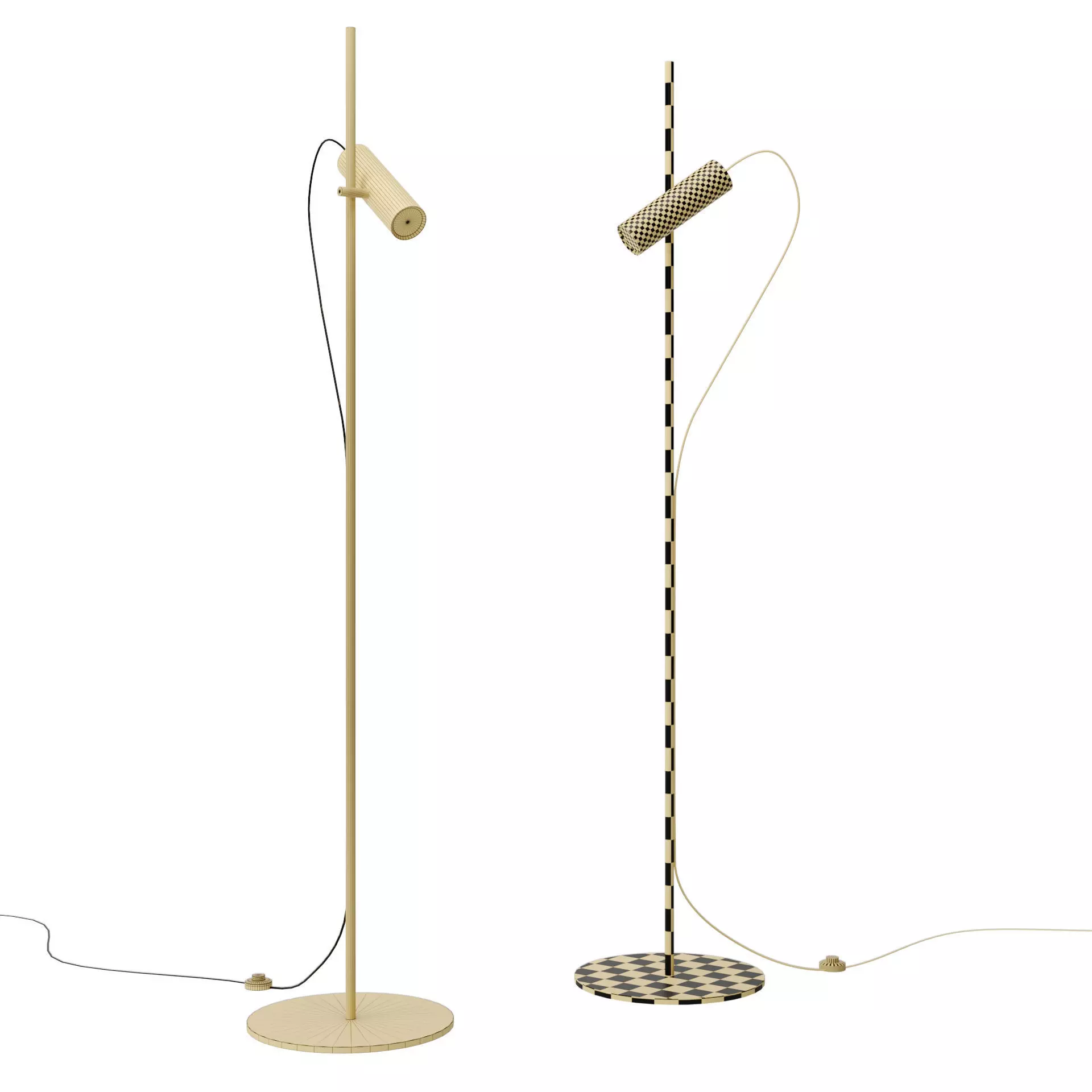 Dots spotlight 3D model_4