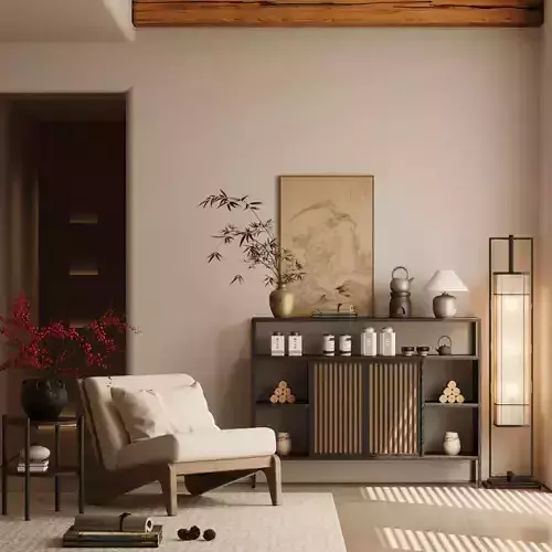 Song - style tea set storage cabinet