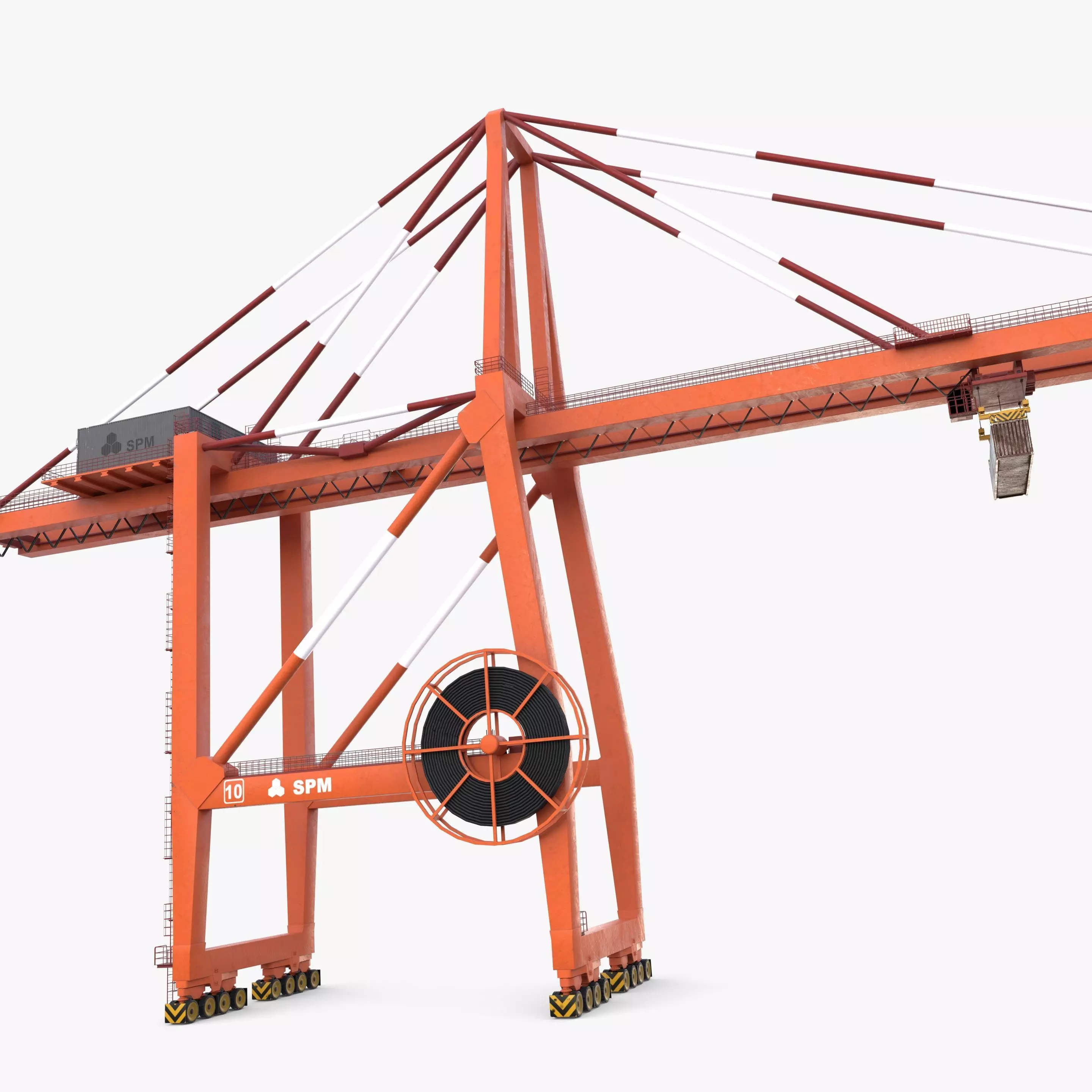 Port Crane V3 3D model_9