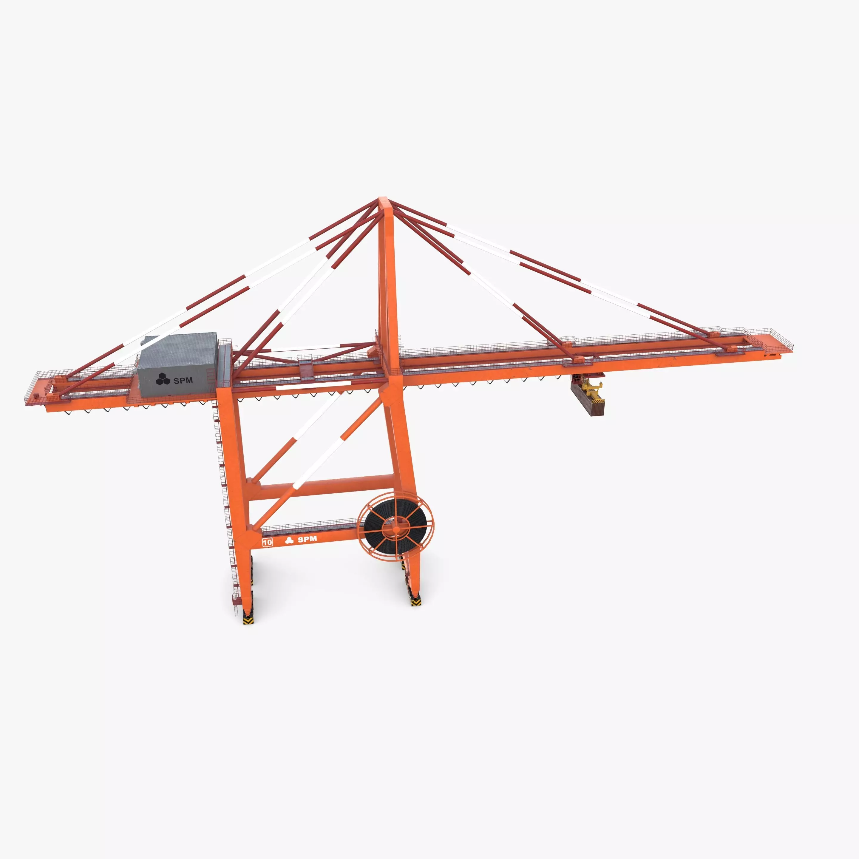 Port Crane V3 3D model_3