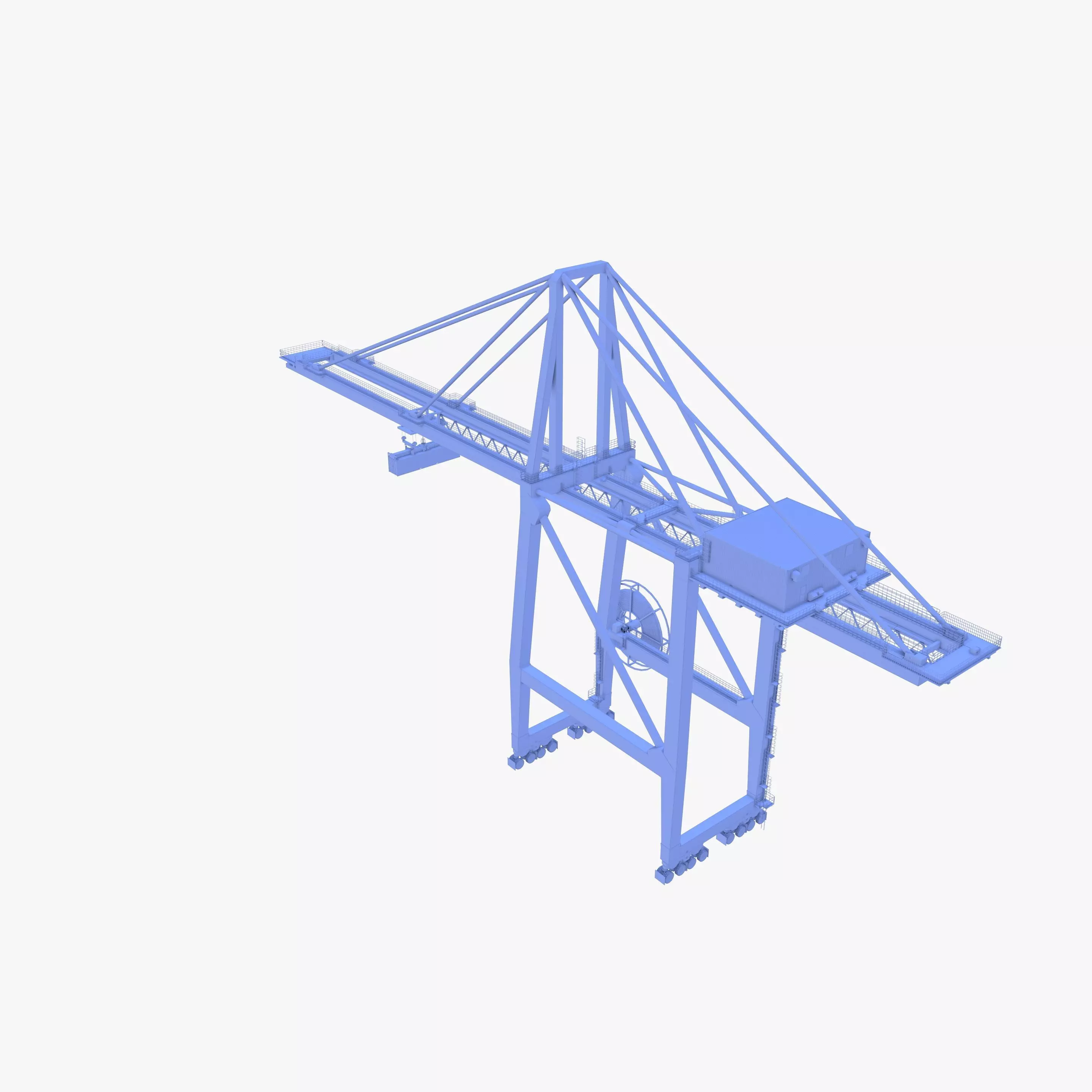 Port Crane V3 3D model_11