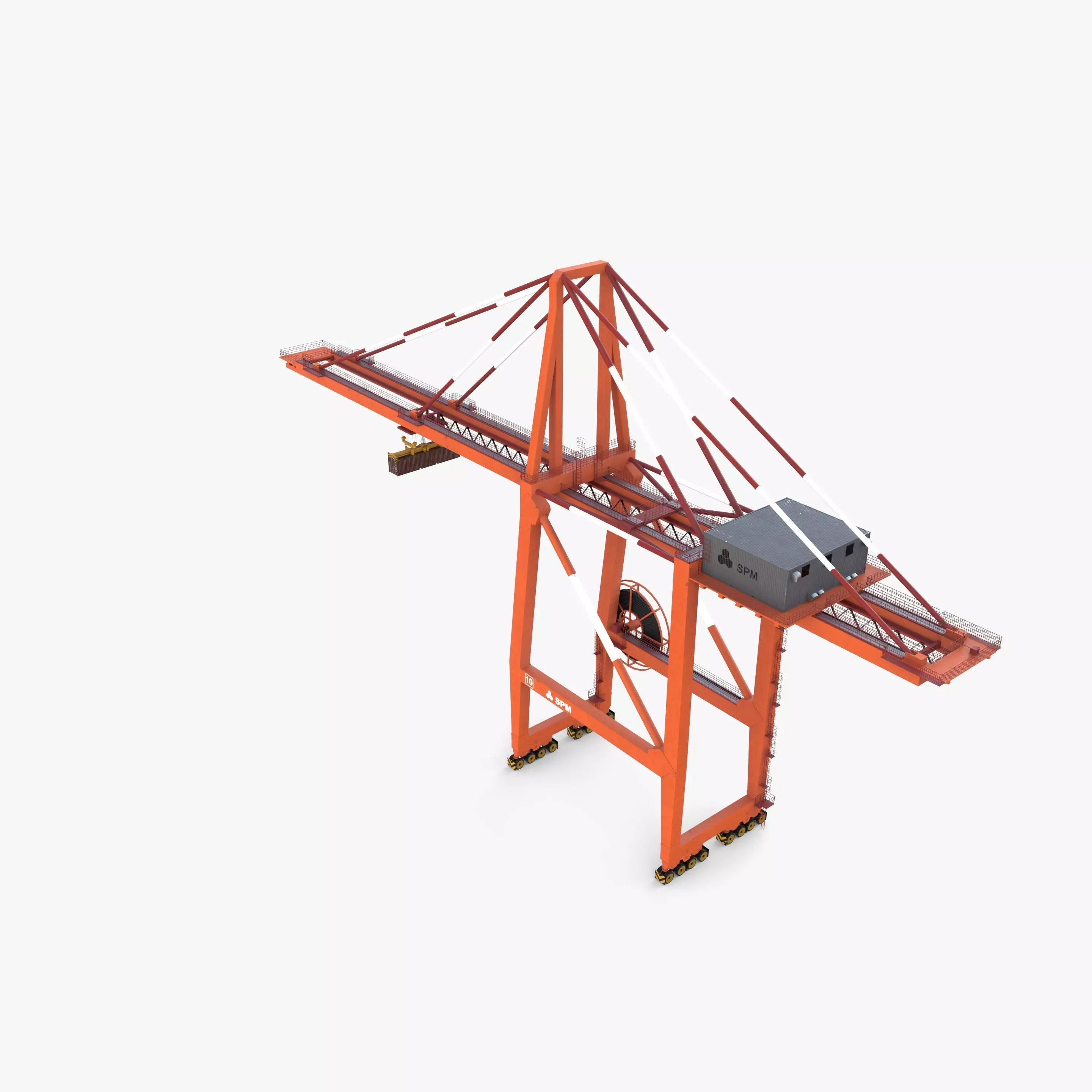 Port Crane V3 3D model_1