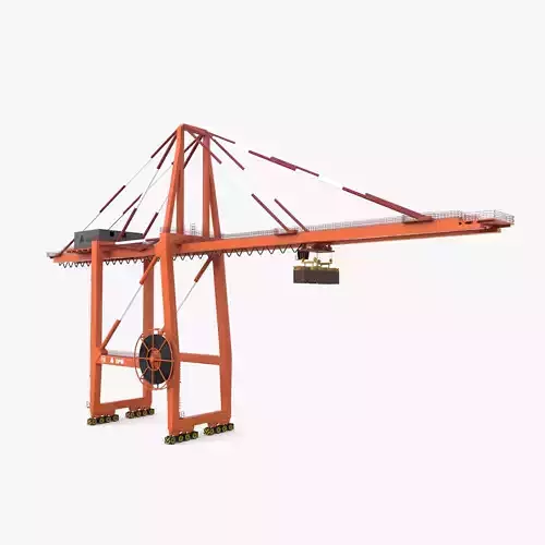 Port Crane V3 3D model
