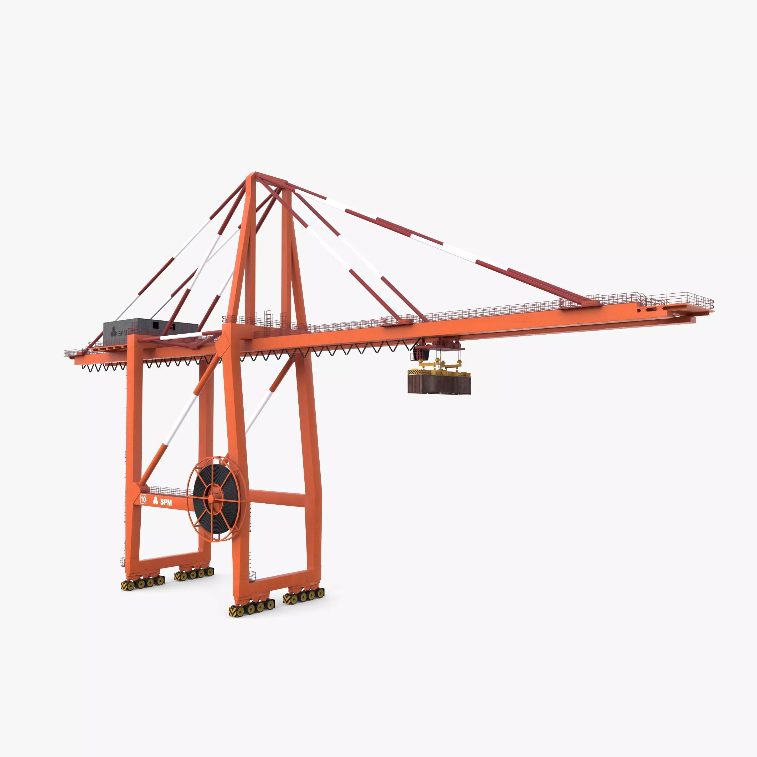 Port Crane V3 3D model_0