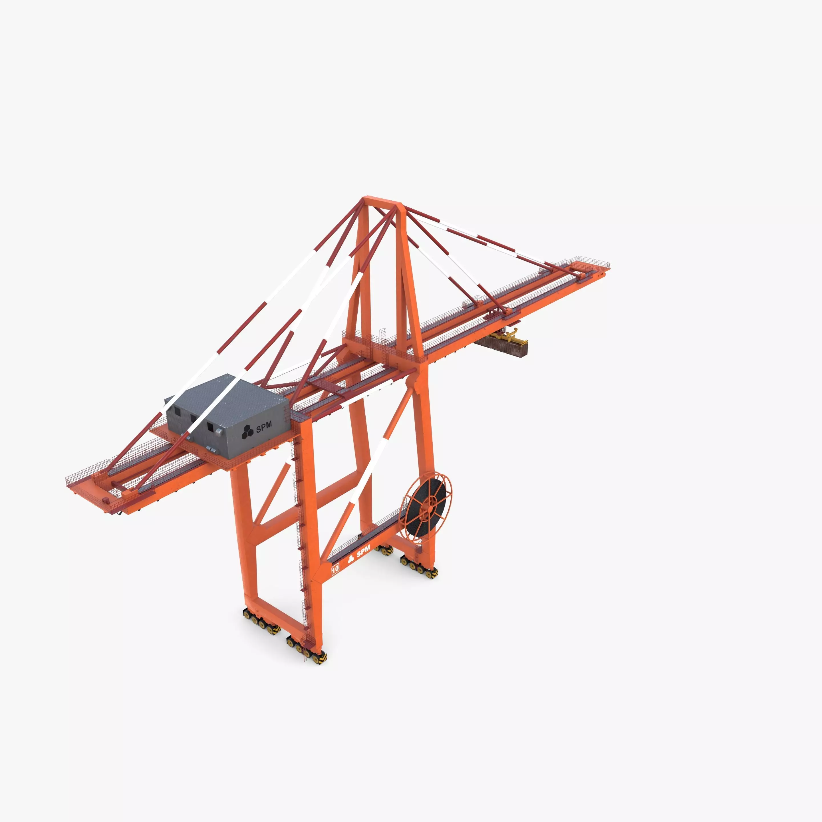 Port Crane V3 3D model_2