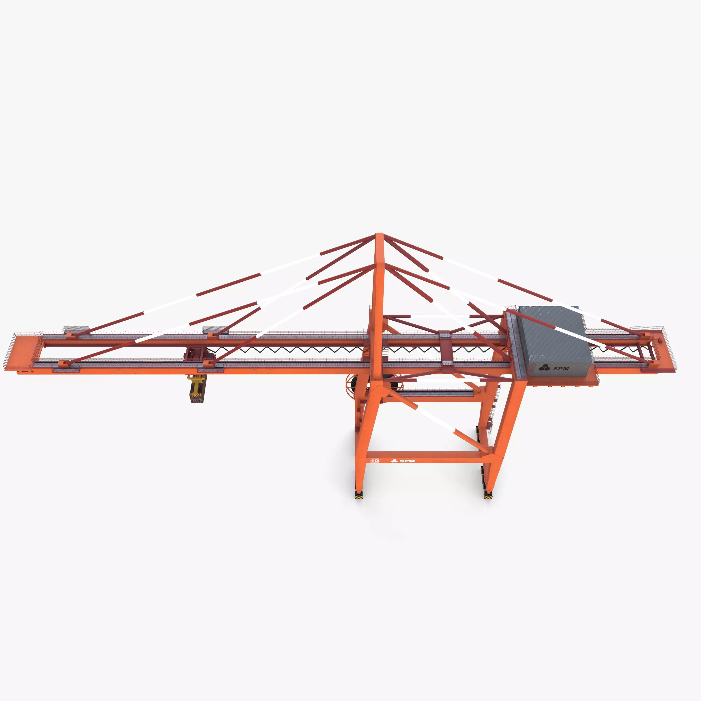 Port Crane V3 3D model_10