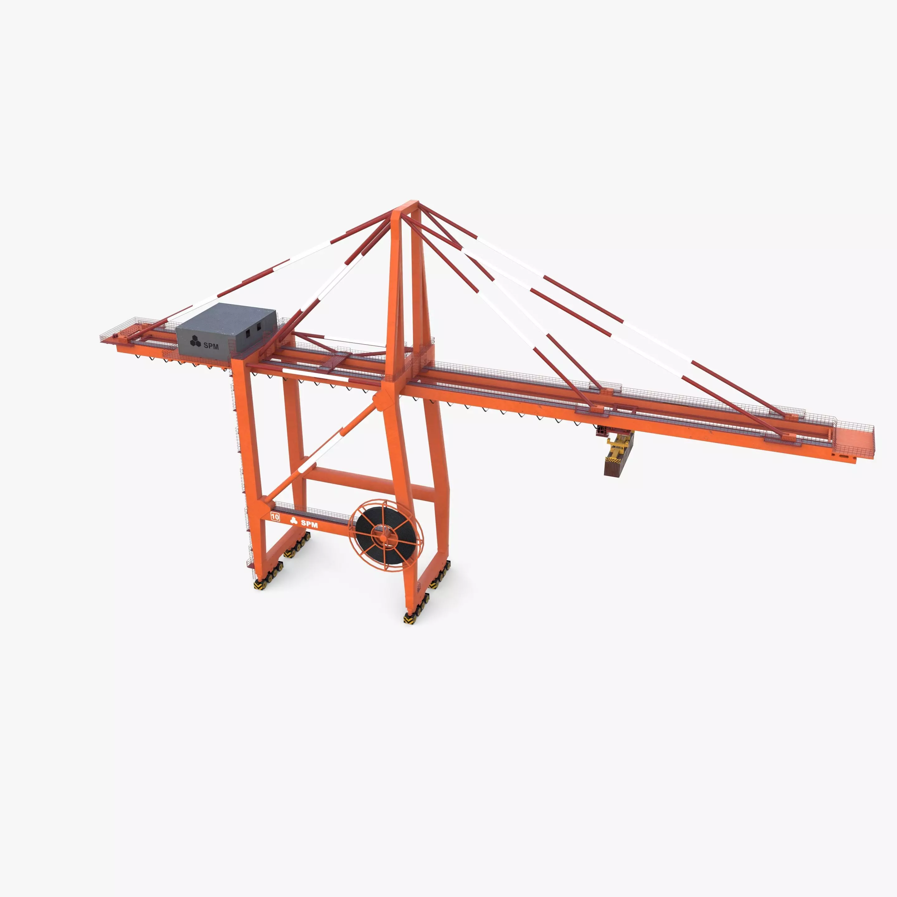 Port Crane V3 3D model_4