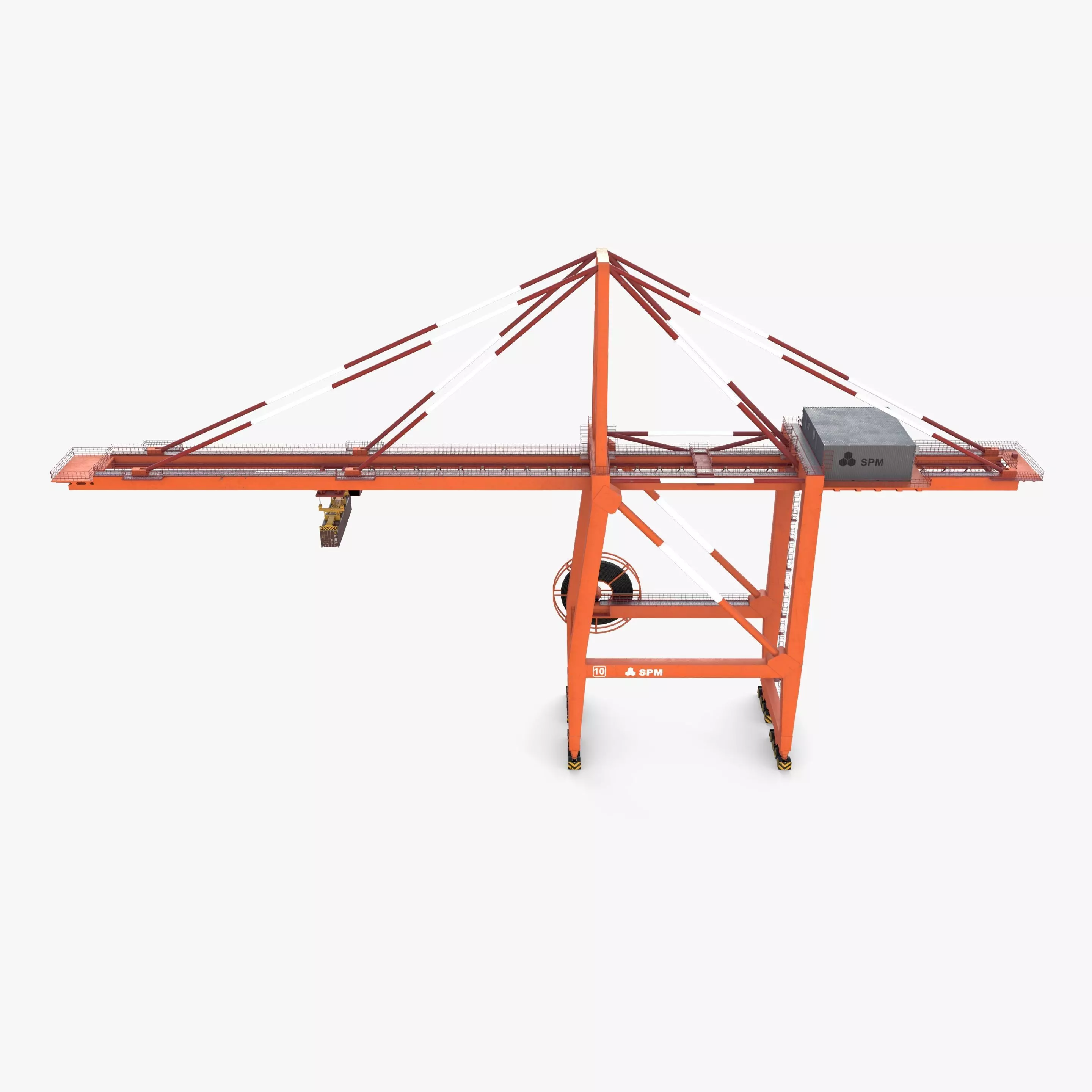 Port Crane V3 3D model_7