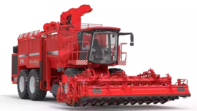 Holmer Terra Dos T40-40 beet harvester Low-poly 3D model