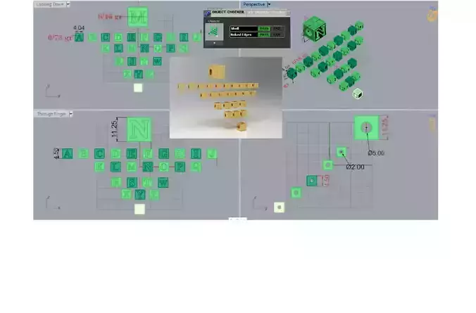 Pendant Alphabet symbol of self awareness personal style gp0481