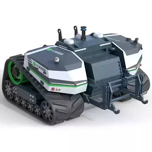 Agxeed AgBot 5 autonomous tractor Low-poly 3D model