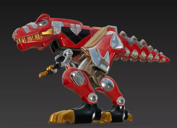 SET COMPLETO POWER RANGERS DINO TRUENO - ABARANGER 3D print model_0