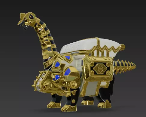 SET COMPLETO POWER RANGERS DINO TRUENO - ABARANGER 3D print model_4