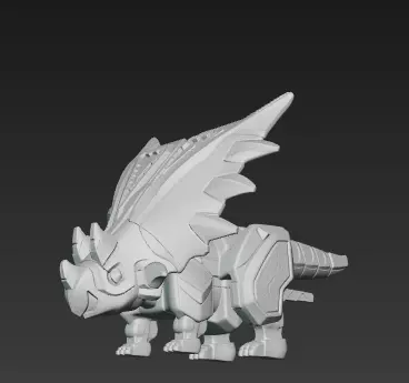 SET COMPLETO POWER RANGERS DINO TRUENO - ABARANGER 3D print model_11