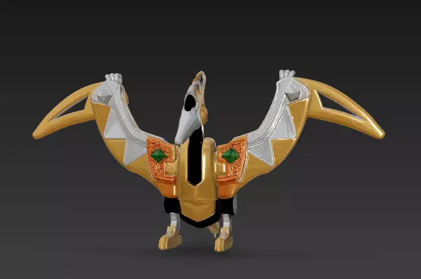 SET COMPLETO POWER RANGERS DINO TRUENO - ABARANGER 3D print model_2