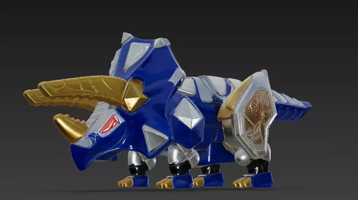 SET COMPLETO POWER RANGERS DINO TRUENO - ABARANGER 3D print model_1