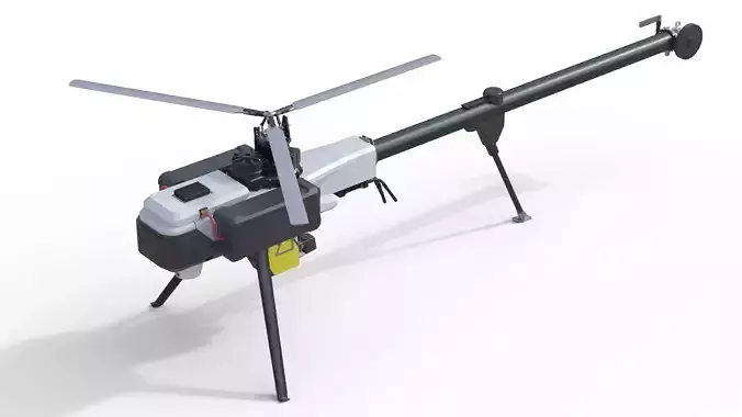 Vapor 55 MX electric helicopter Low-poly 3D model