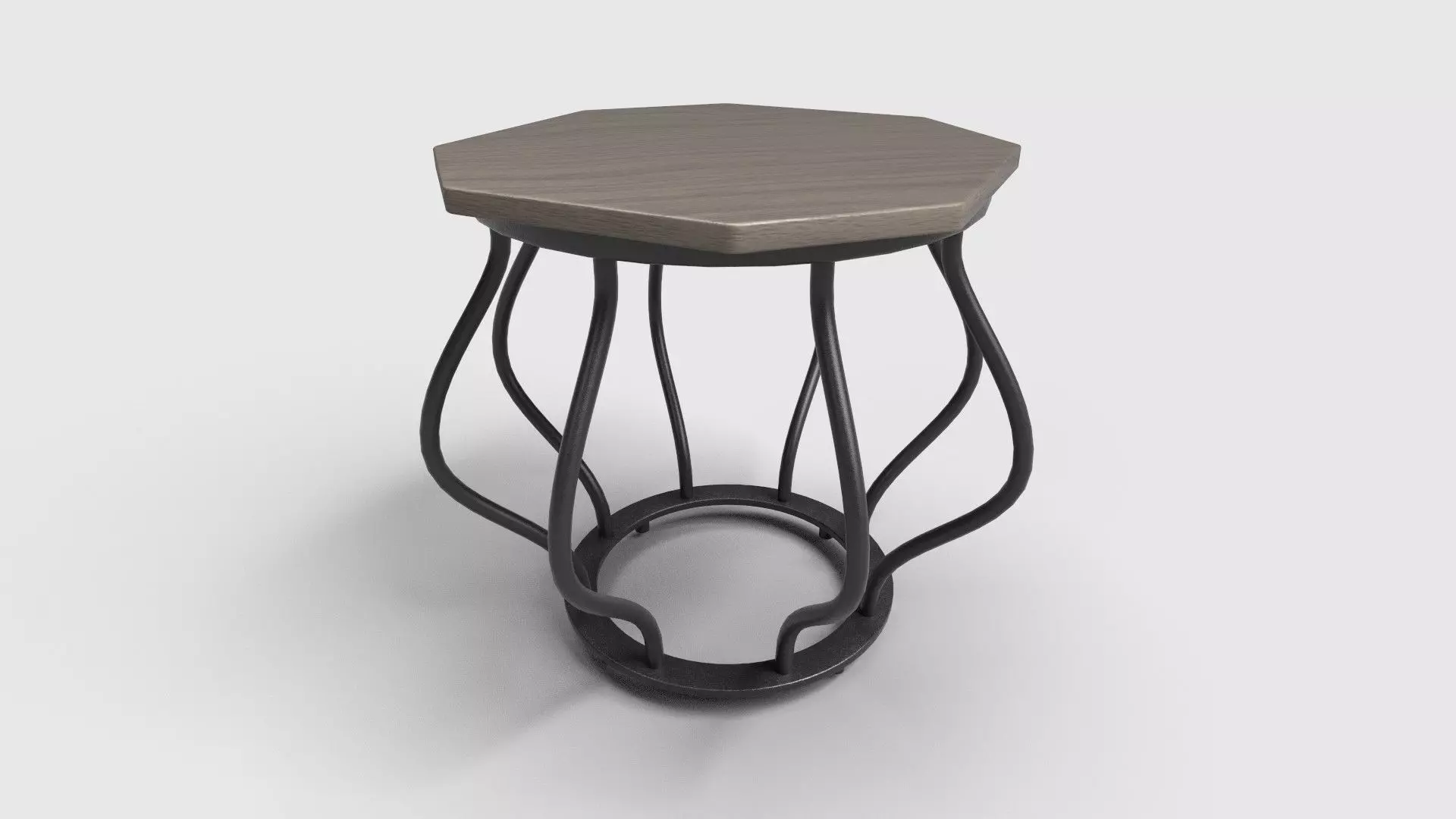 Octagon Table CG64 3D model_0