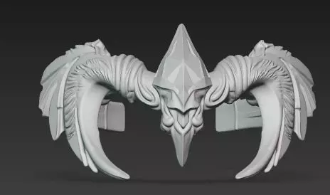 Fantasy Bird Crown or Headband 3D print model_4