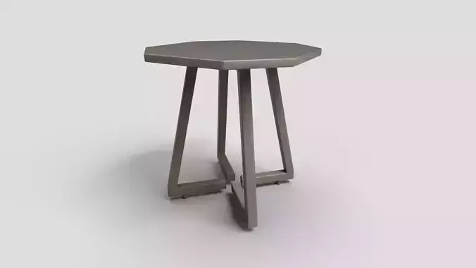Octagon Table CG69 3D model