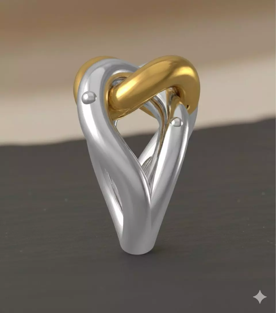 Ring Chain Nodo 3D print model_1