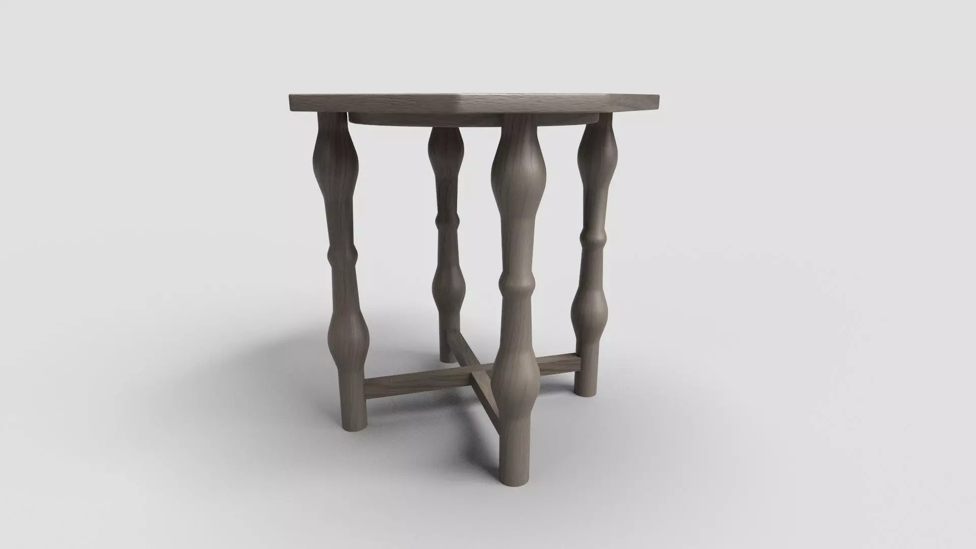 Octagon Table CG70 3D model_1
