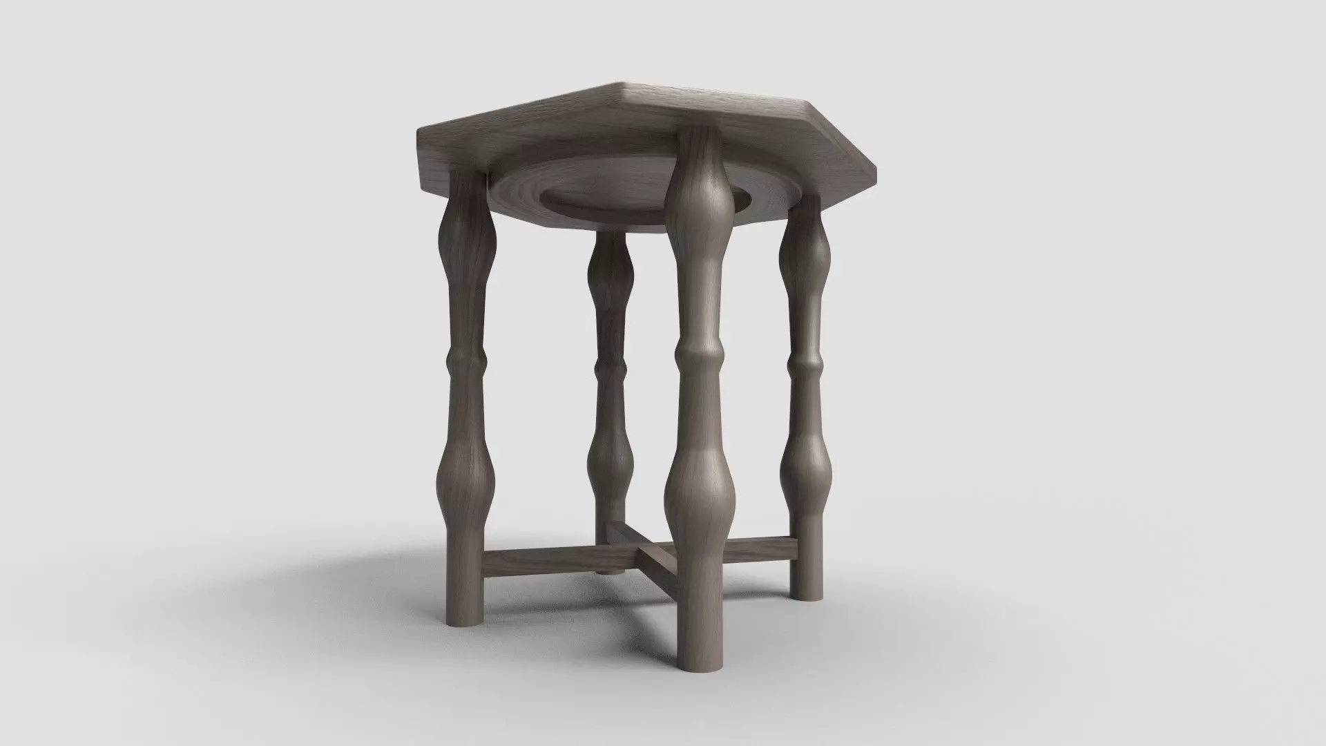 Octagon Table CG70 3D model_2