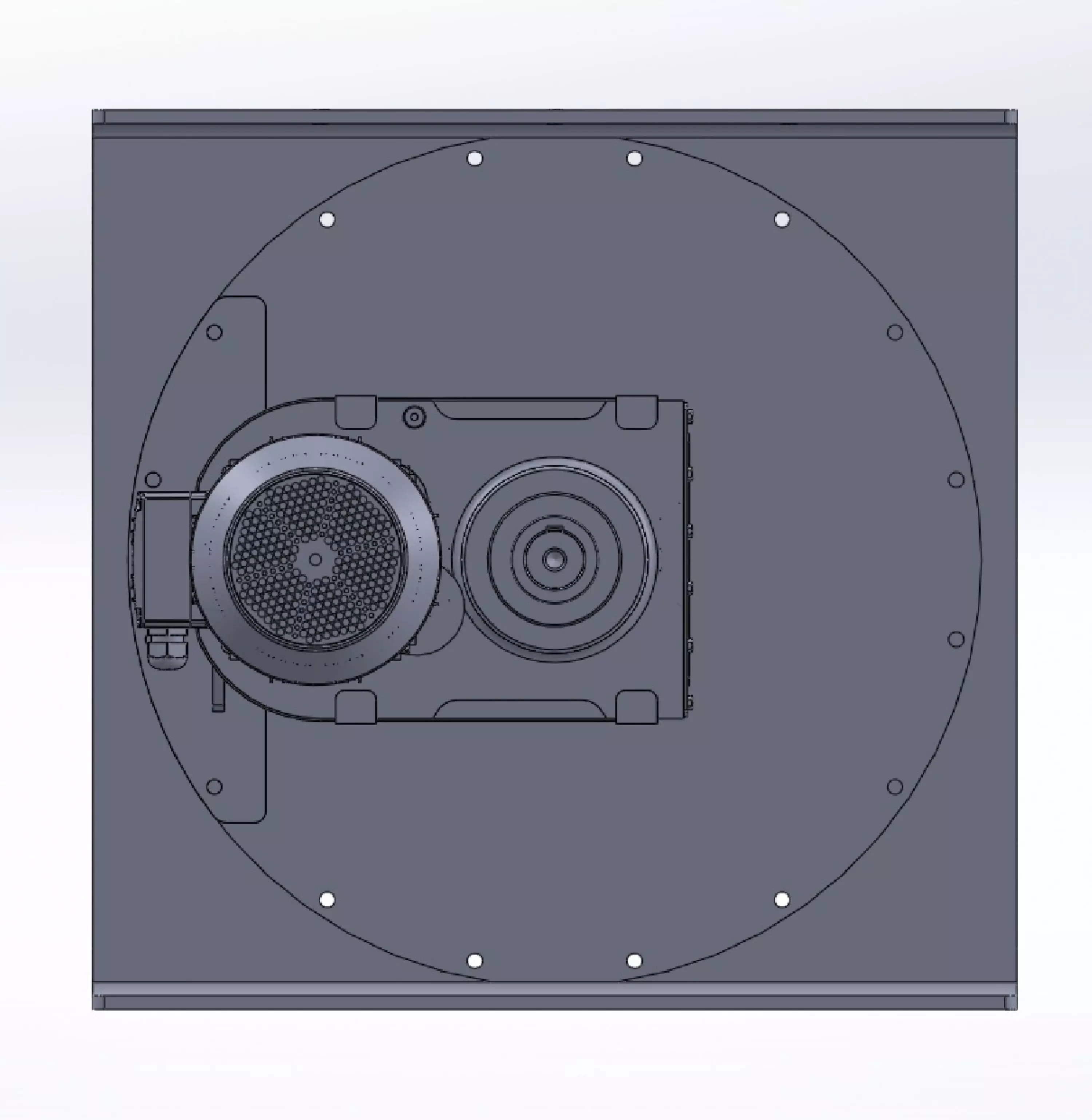 Diameter 630 mm airlock Rotary feeder 3D model_2