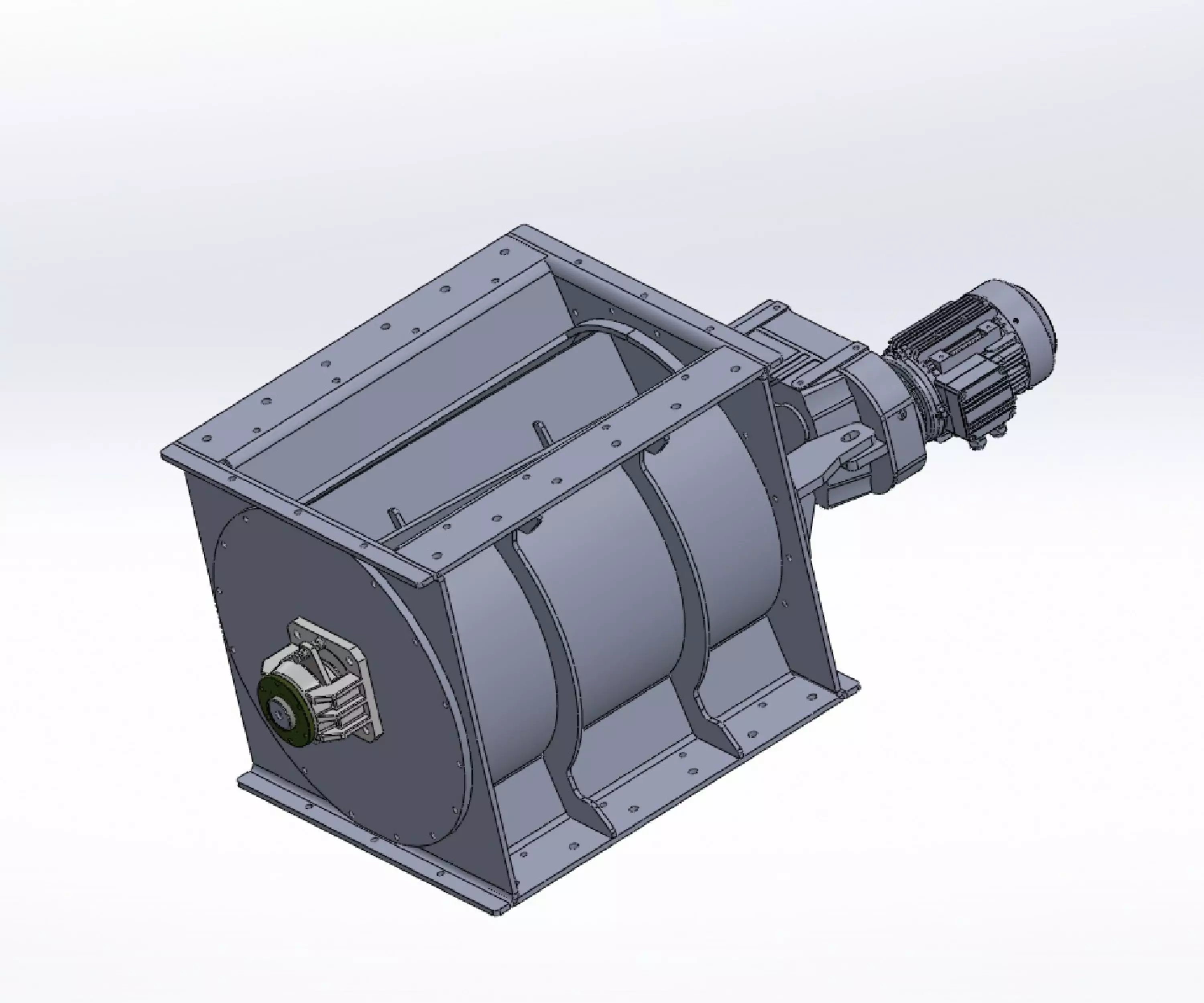 Diameter 630 mm airlock Rotary feeder 3D model_0