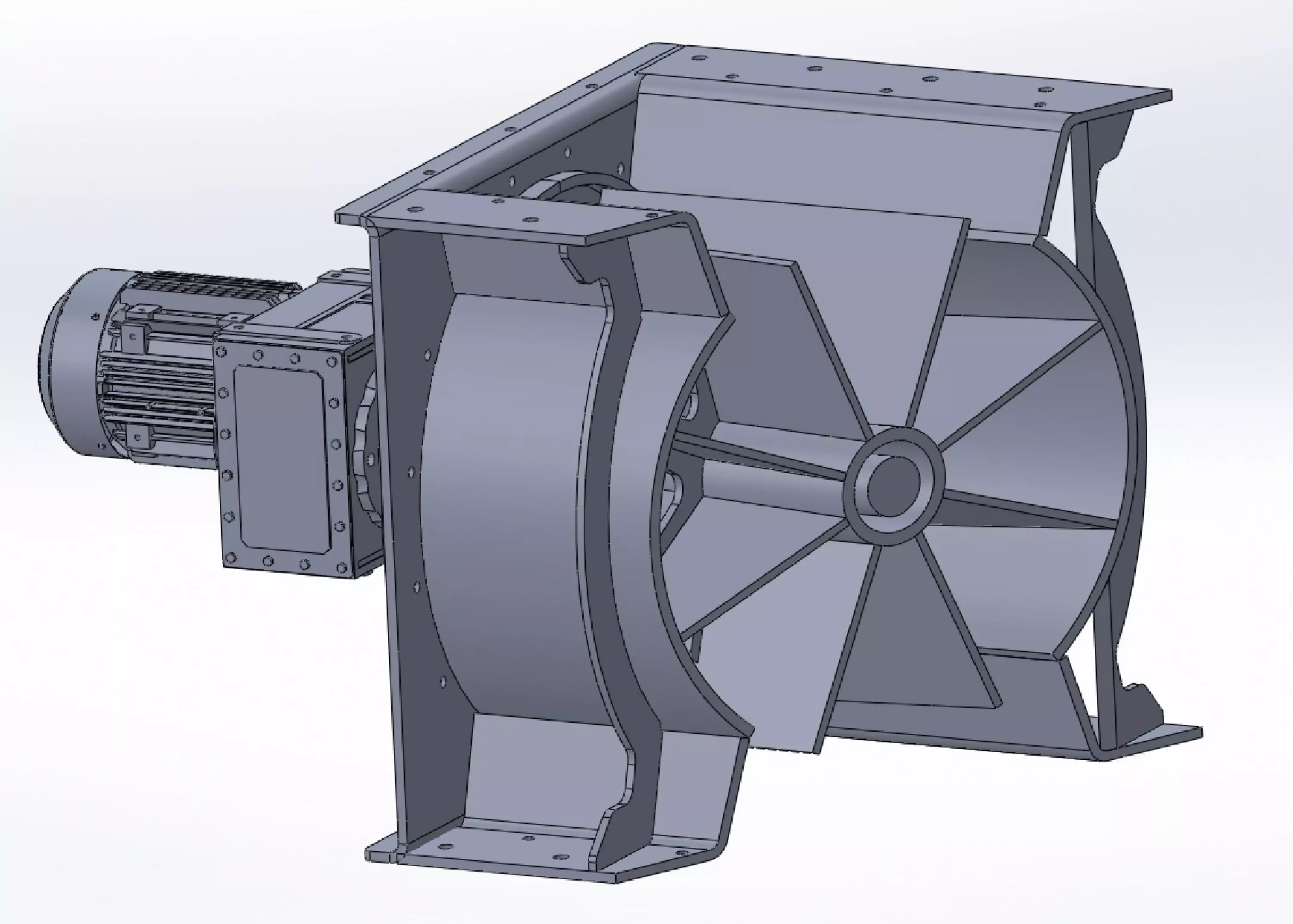 Diameter 630 mm airlock Rotary feeder 3D model_5