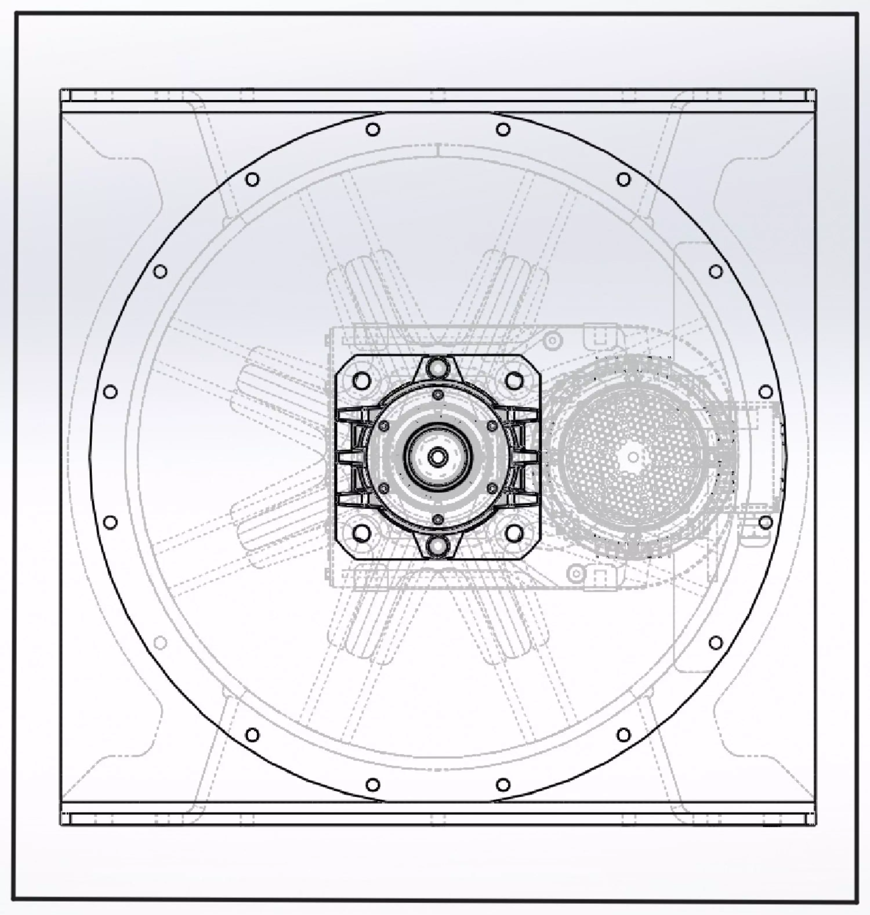 Diameter 630 mm airlock Rotary feeder 3D model_4