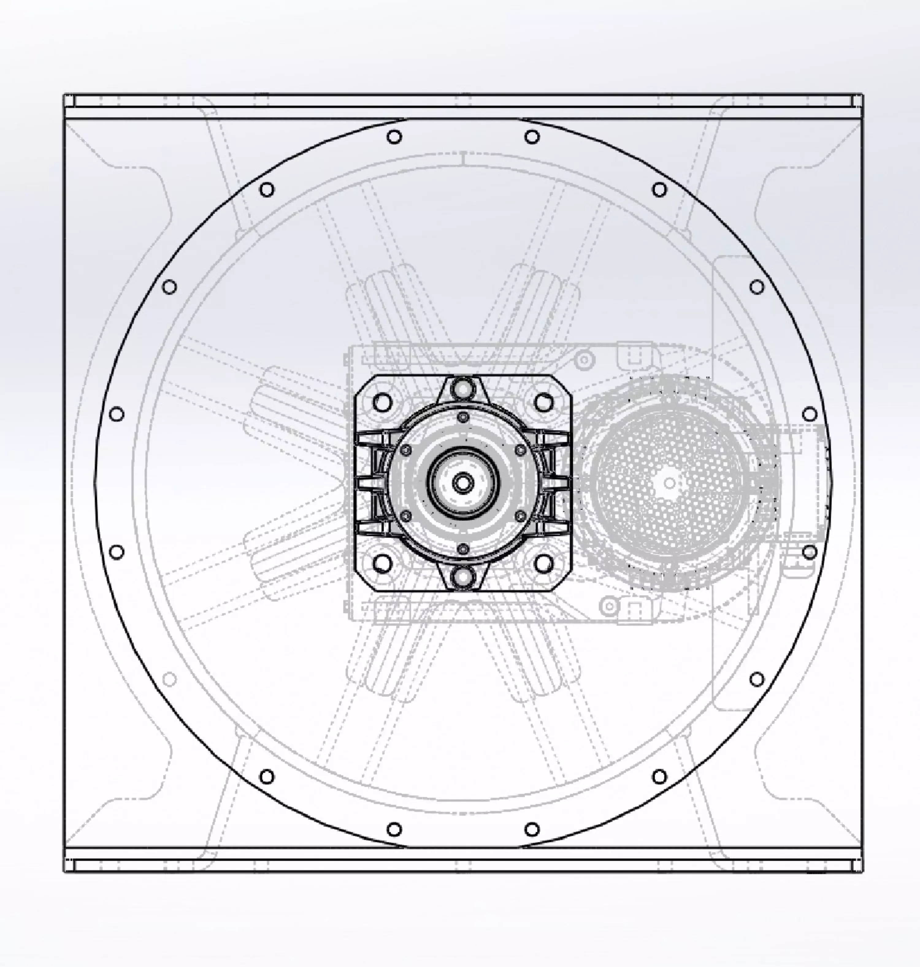 Diameter 630 mm airlock Rotary feeder 3D model_3