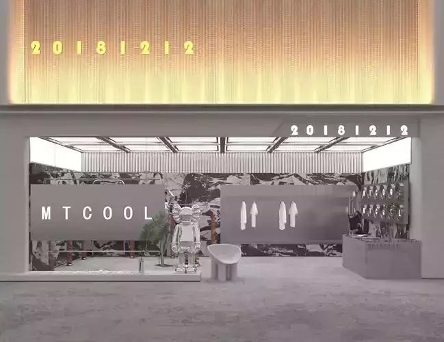 Shoe store interior 3D model