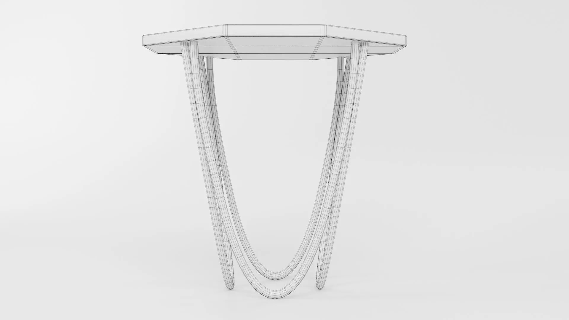 Octagon Table CG72 3D model_5