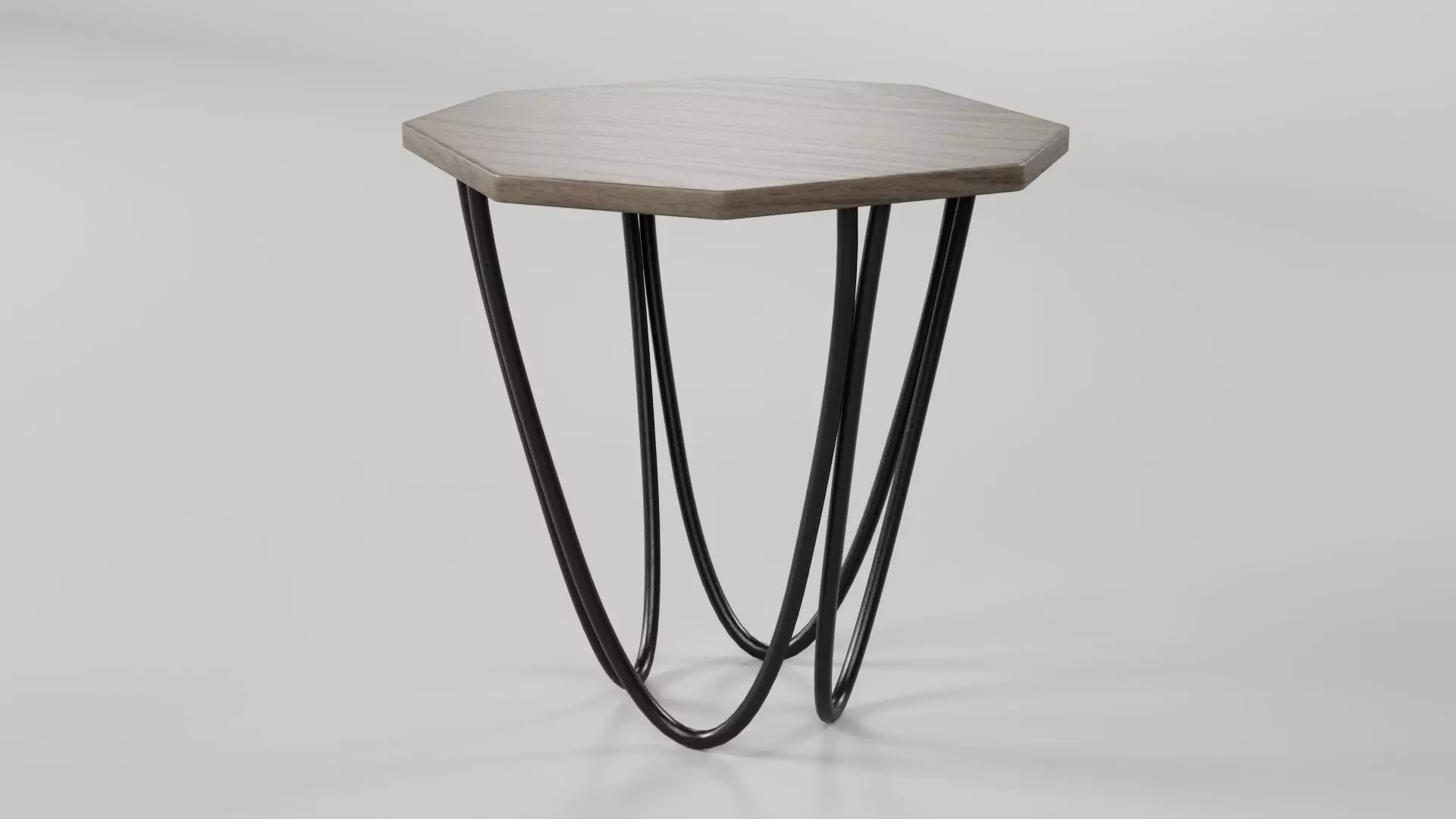 Octagon Table CG72 3D model_3