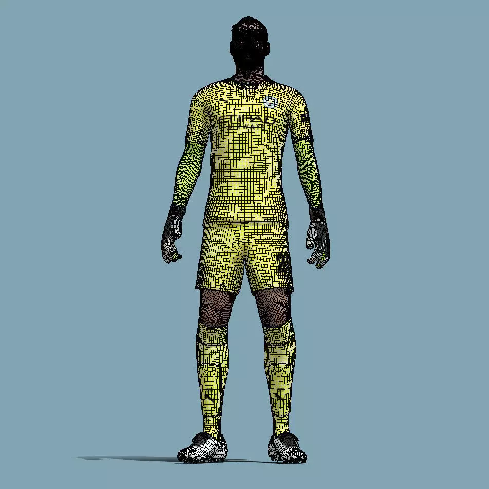 3D Rigged Donnarumma Man City 2025 3D model_5