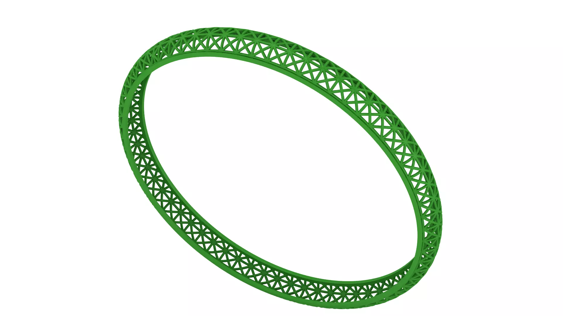 3rd size Best Selling Lightweight Jolly Bangle 3D print model_4