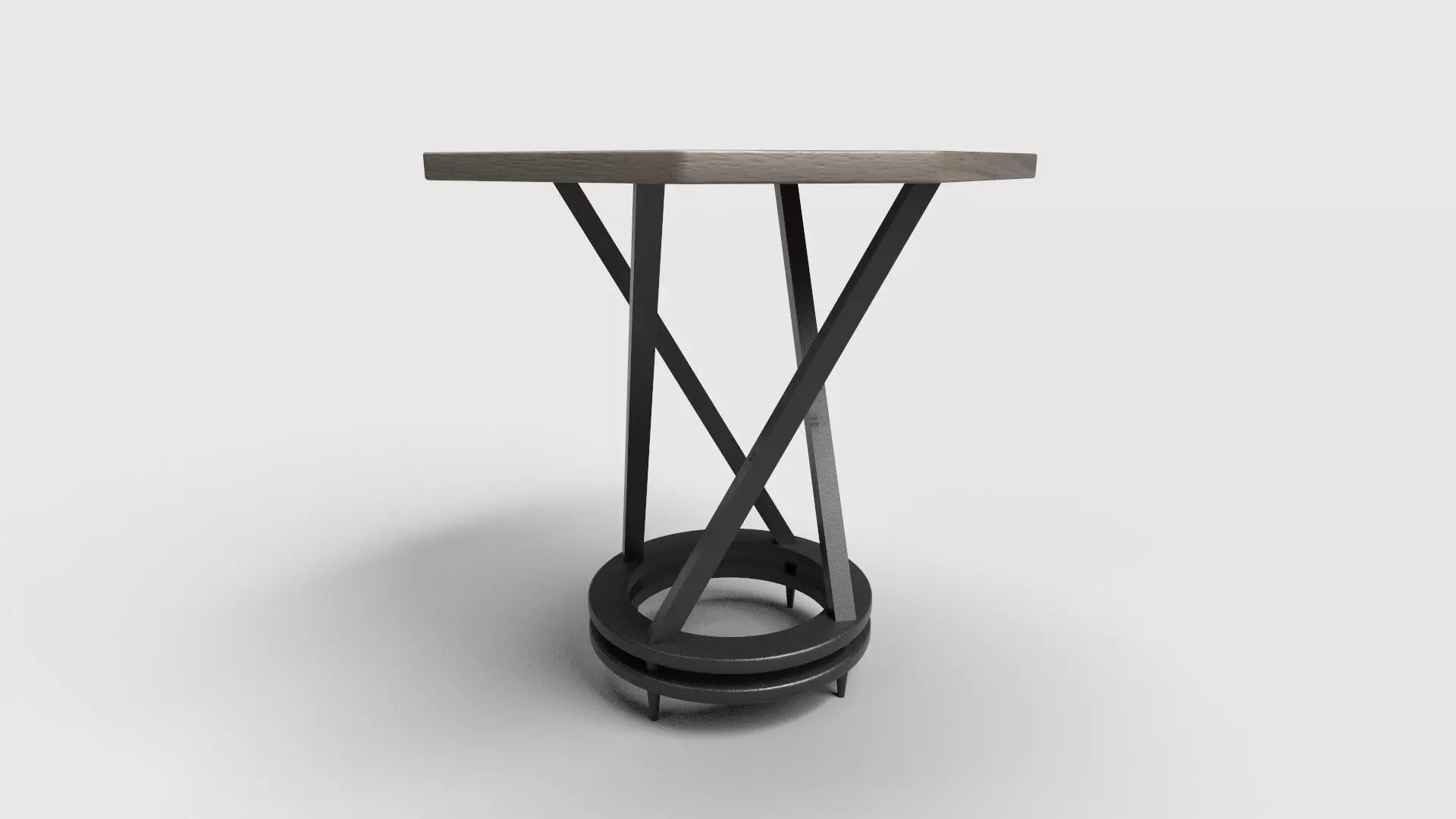 Octagon Table CG73 3D model_1