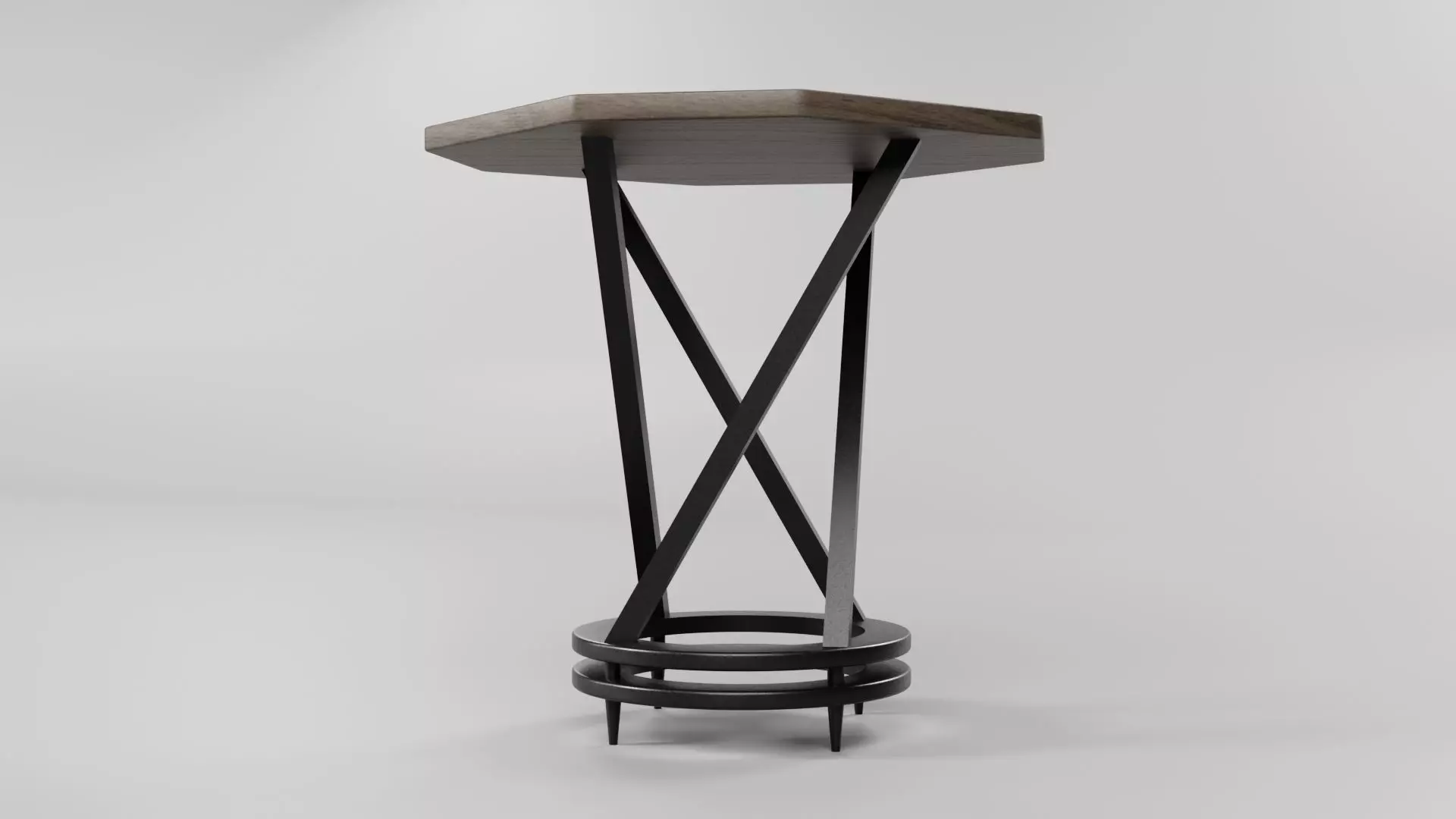 Octagon Table CG73 3D model_4