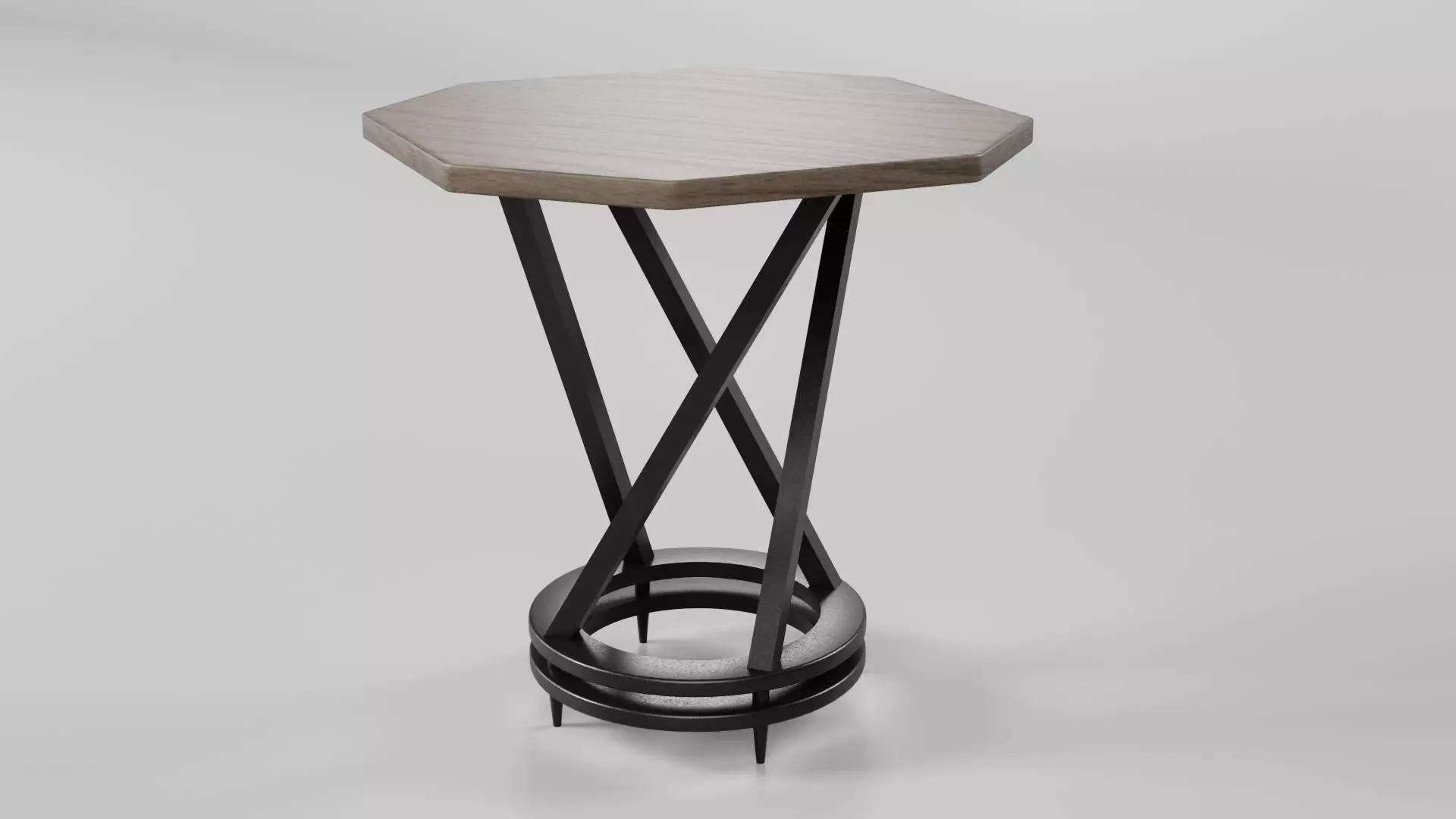 Octagon Table CG73 3D model_3