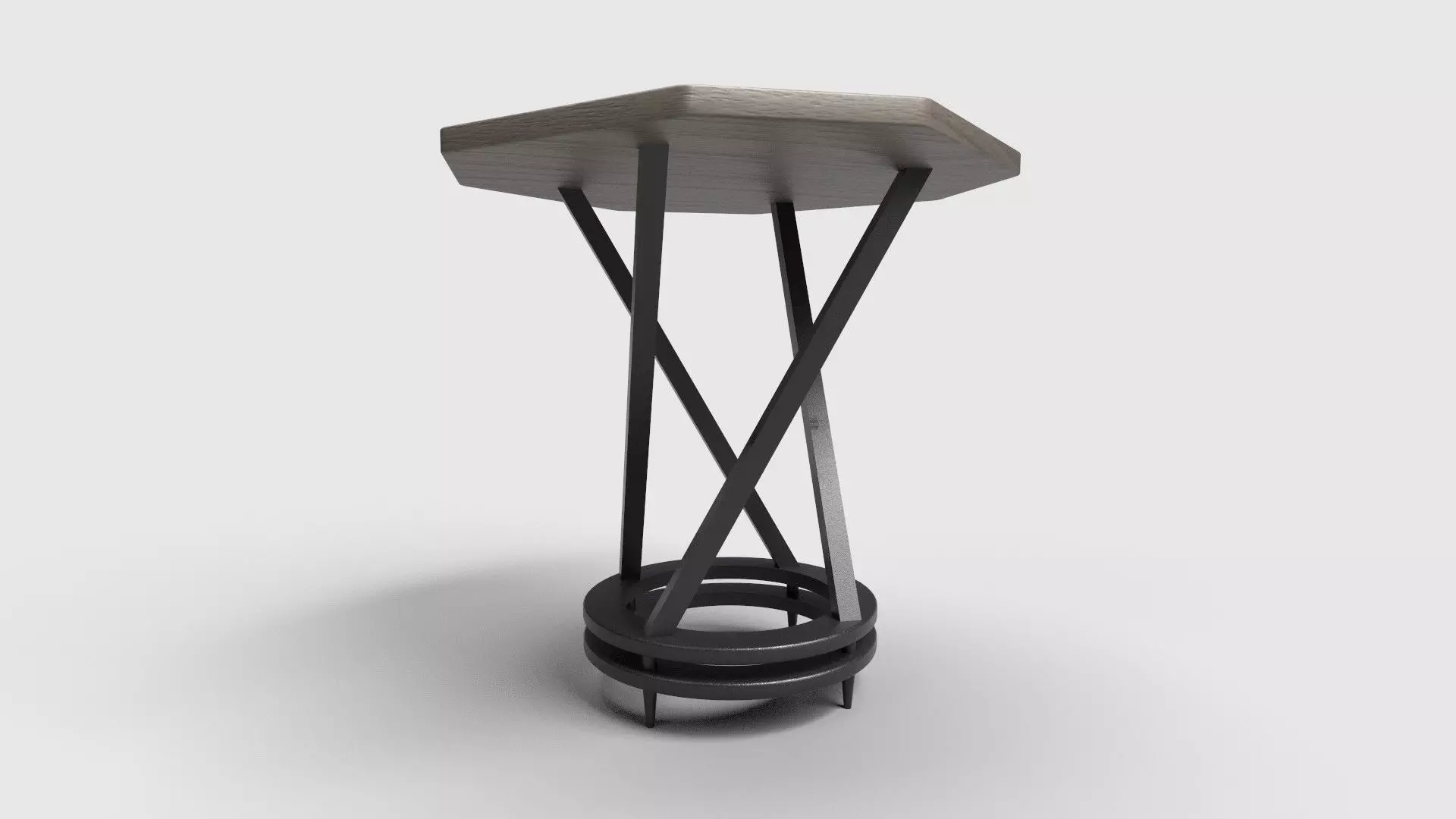 Octagon Table CG73 3D model_2