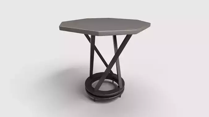 Octagon Table CG73 3D model