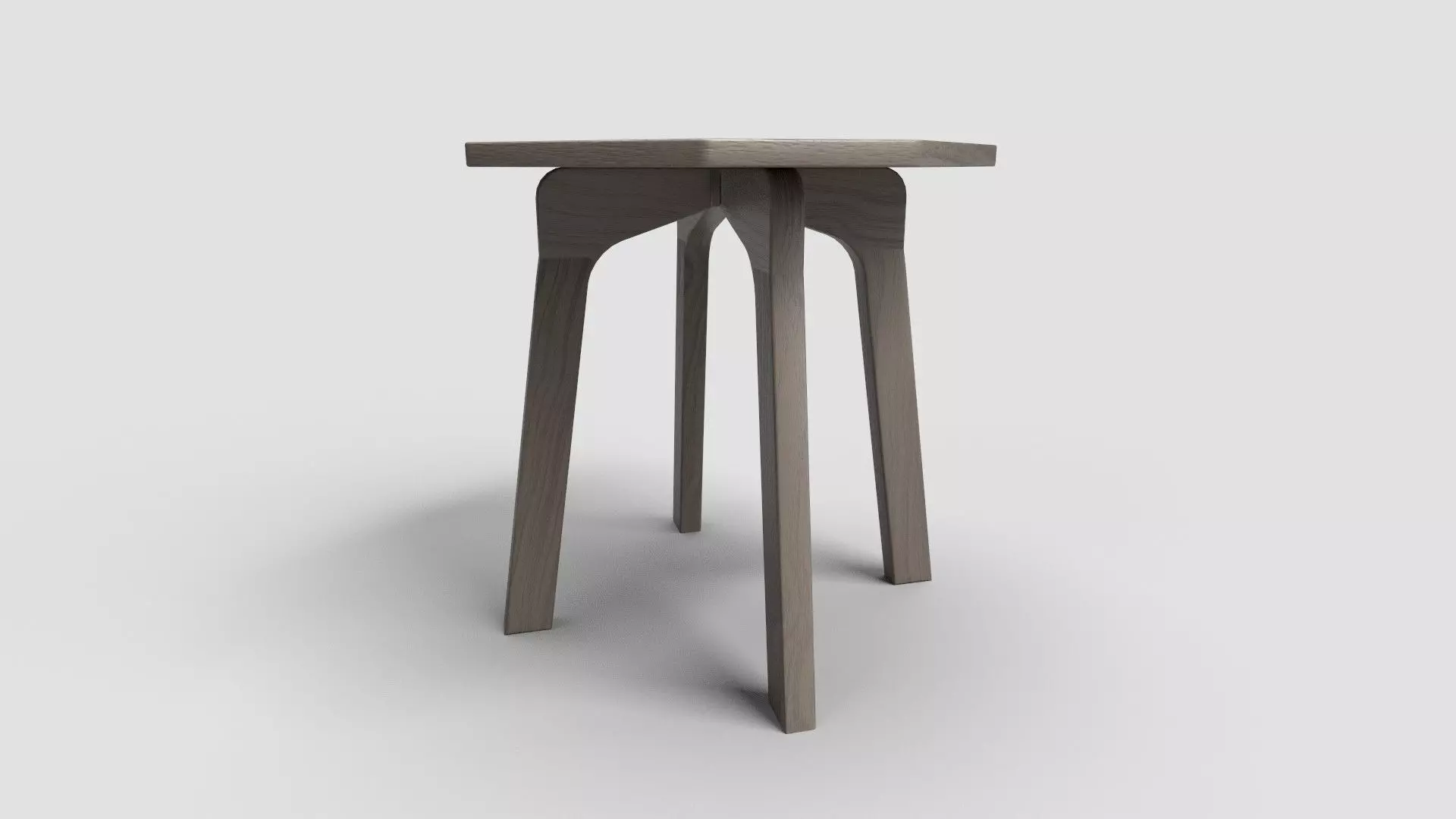 Octagon Table CG75 3D model_1