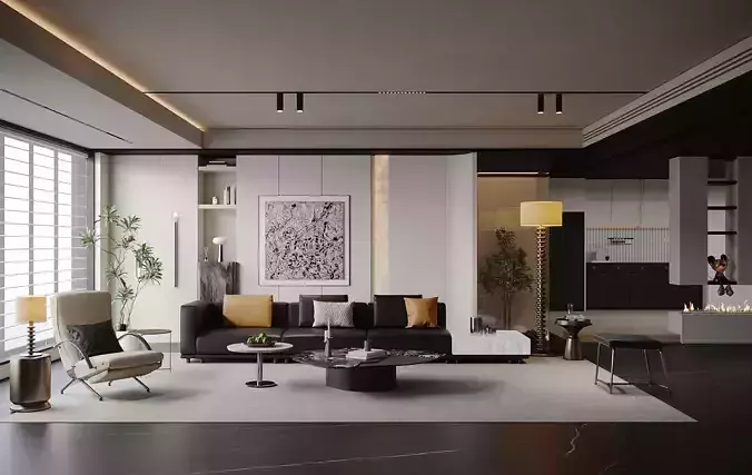 Italian - style living room