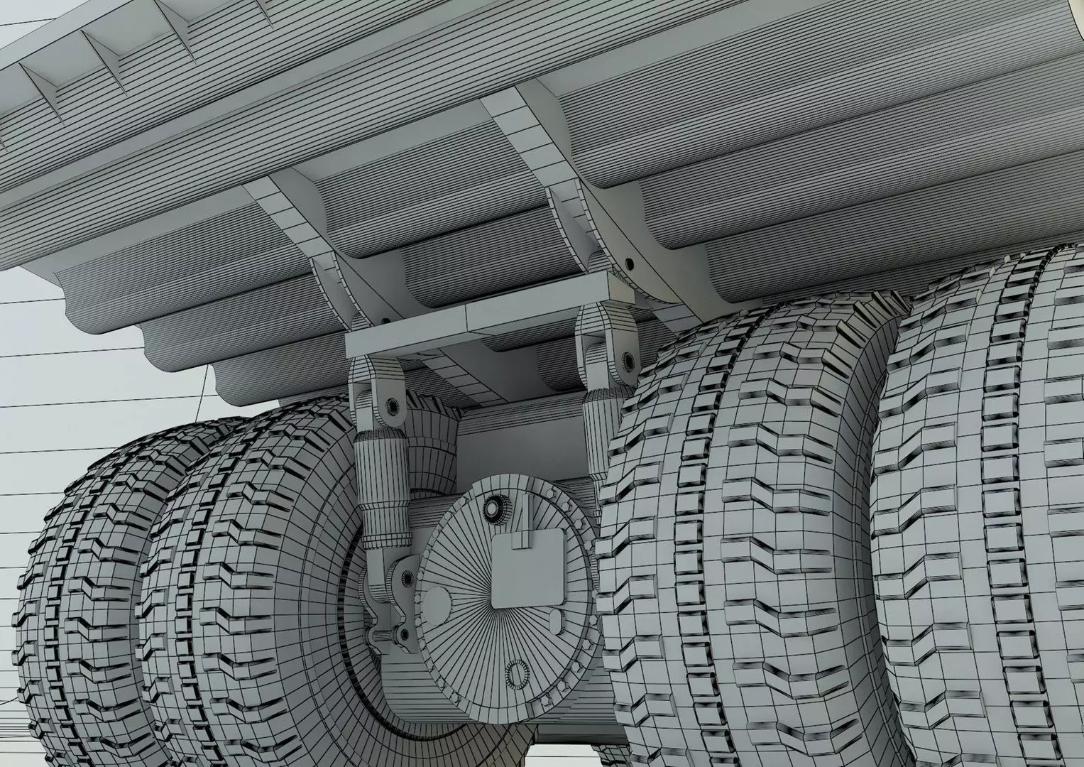 Big Mining Truck 3D model_7