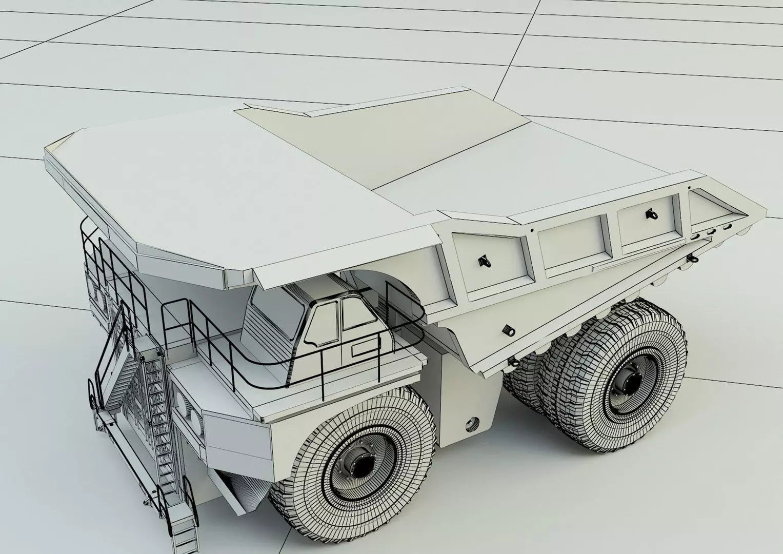 Big Mining Truck 3D model_12