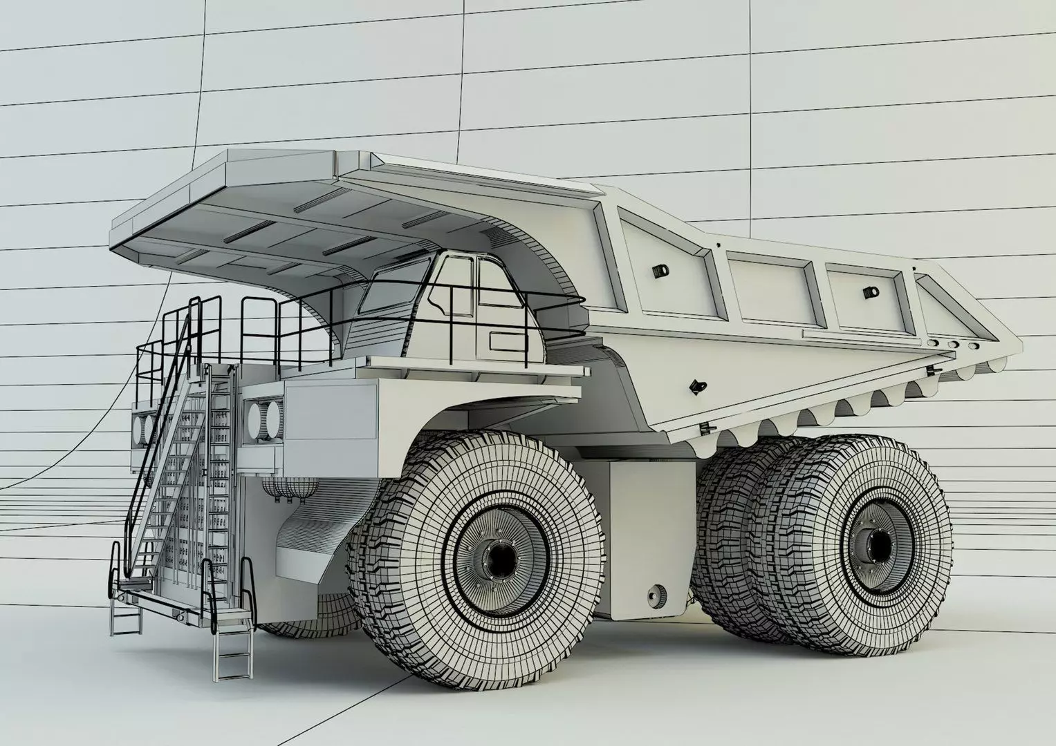 Big Mining Truck 3D model_11