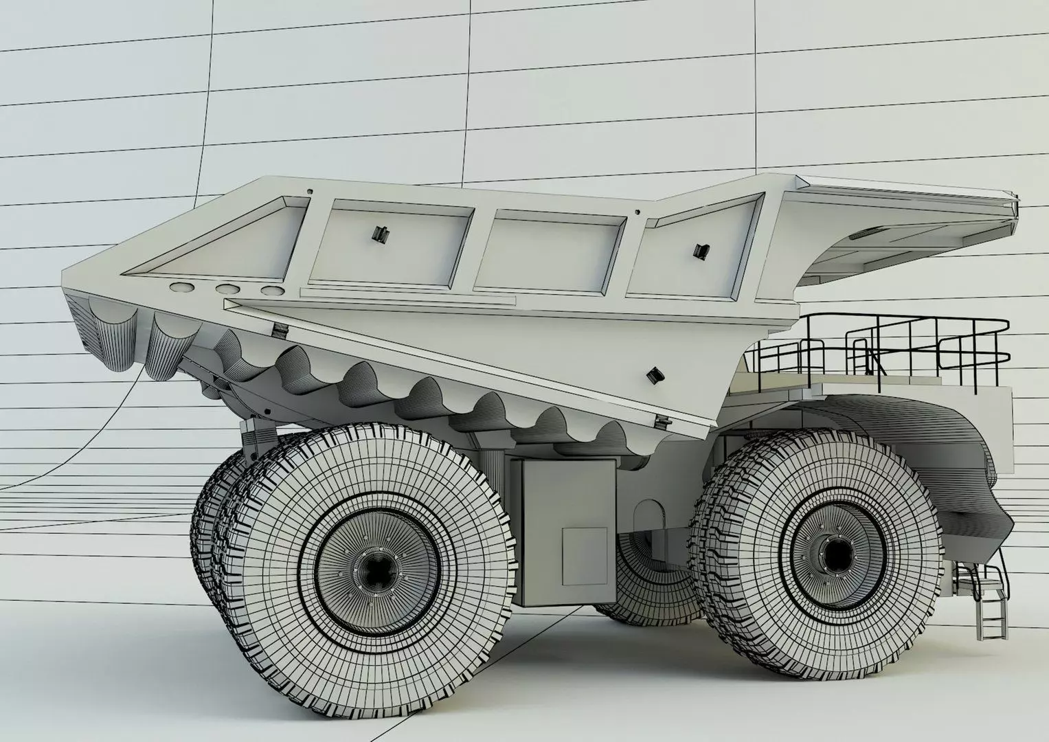 Big Mining Truck 3D model_9